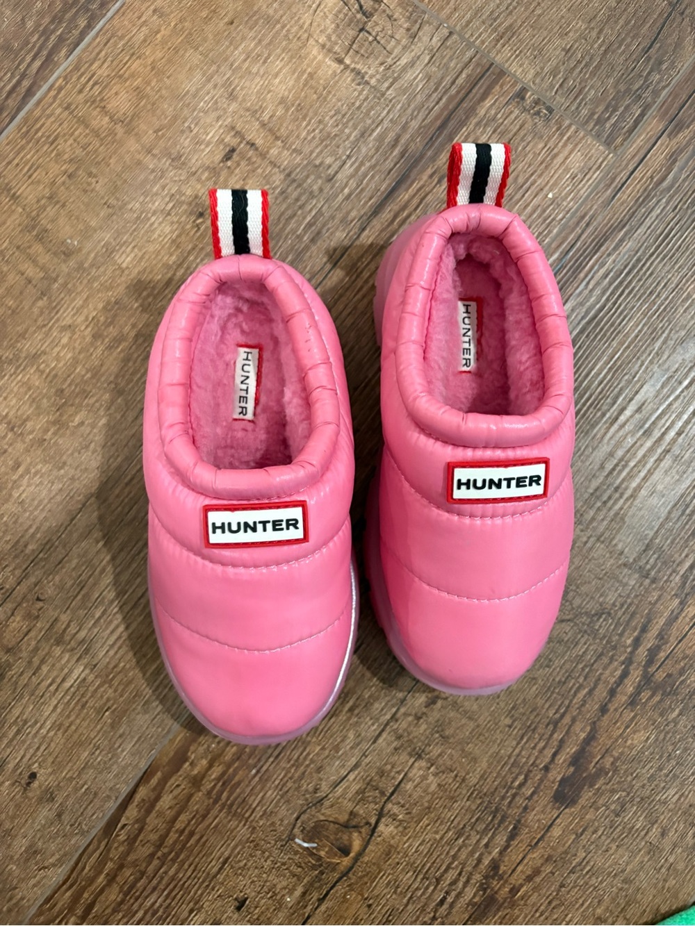 Hunter Kids Bubblegum Pink Quilted Slip-On Cozy Slippers